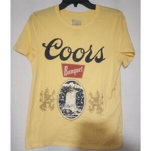 Coors banquet women's small shirt faded graphic